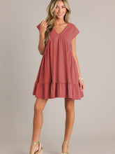 ZAFUL Women's V Neck Short Casual Vacation Romantic Beach Dress Summer Sundress